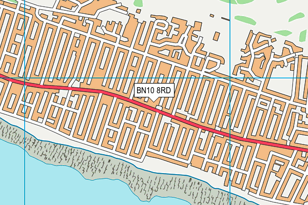 BN10 8RD map - OS VectorMap District (Ordnance Survey)