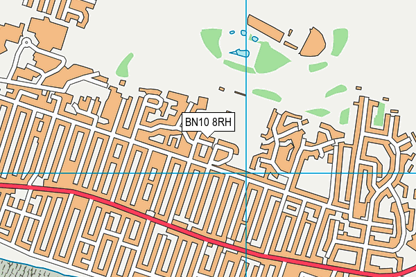BN10 8RH map - OS VectorMap District (Ordnance Survey)