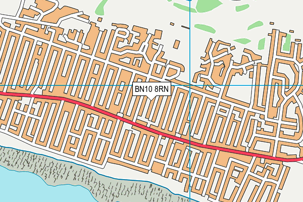 BN10 8RN map - OS VectorMap District (Ordnance Survey)
