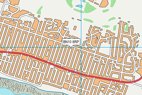 BN10 8RP map - OS VectorMap District (Ordnance Survey)