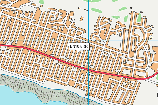 BN10 8RR map - OS VectorMap District (Ordnance Survey)
