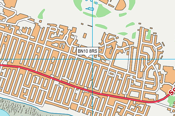 BN10 8RS map - OS VectorMap District (Ordnance Survey)