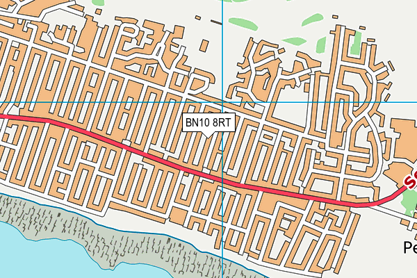 BN10 8RT map - OS VectorMap District (Ordnance Survey)