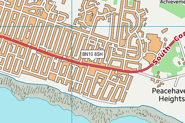 BN10 8SH map - OS VectorMap District (Ordnance Survey)