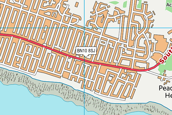 BN10 8SJ map - OS VectorMap District (Ordnance Survey)
