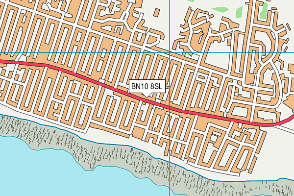 BN10 8SL map - OS VectorMap District (Ordnance Survey)