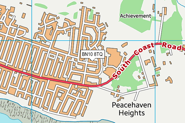 BN10 8TQ map - OS VectorMap District (Ordnance Survey)