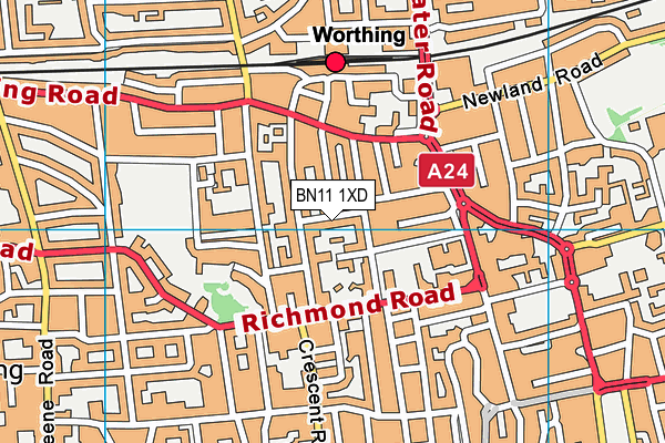 Map of RODDERS ON THE RUN LTD at district scale