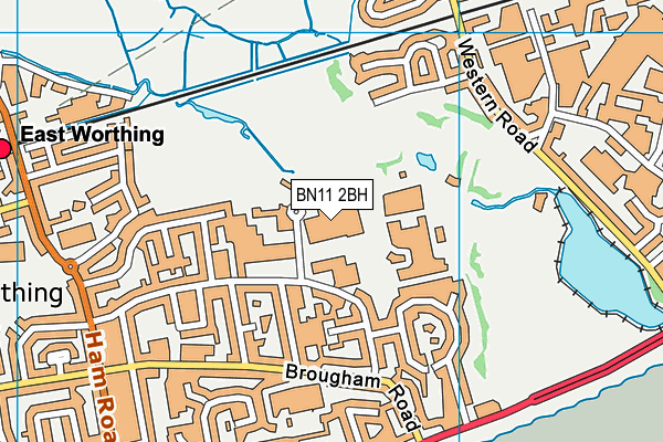 BN11 2BH map - OS VectorMap District (Ordnance Survey)