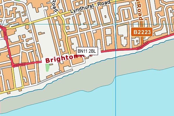 BN11 2BL map - OS VectorMap District (Ordnance Survey)
