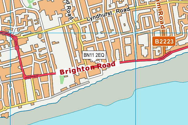 BN11 2EQ map - OS VectorMap District (Ordnance Survey)