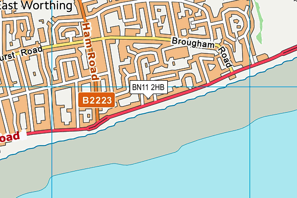 BN11 2HB map - OS VectorMap District (Ordnance Survey)