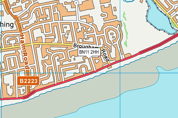 BN11 2HH map - OS VectorMap District (Ordnance Survey)