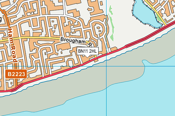 BN11 2HL map - OS VectorMap District (Ordnance Survey)