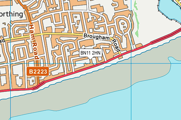 Map of PEARSON'S MEWS (WORTHING) RESIDENTS COMPANY LIMITED at district scale