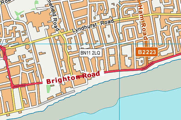 BN11 2LQ map - OS VectorMap District (Ordnance Survey)