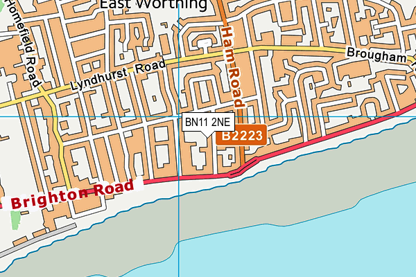 BN11 2NE map - OS VectorMap District (Ordnance Survey)
