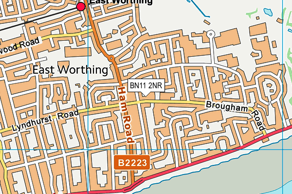 BN11 2NR map - OS VectorMap District (Ordnance Survey)