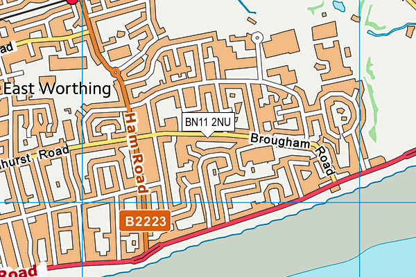 BN11 2NU map - OS VectorMap District (Ordnance Survey)