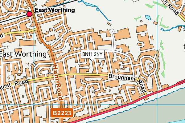 BN11 2NY map - OS VectorMap District (Ordnance Survey)