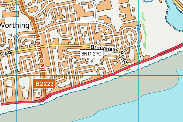 BN11 2PG map - OS VectorMap District (Ordnance Survey)