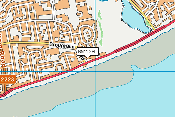 BN11 2PL map - OS VectorMap District (Ordnance Survey)