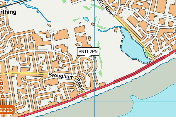 BN11 2PN map - OS VectorMap District (Ordnance Survey)