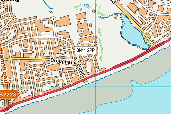 BN11 2PP map - OS VectorMap District (Ordnance Survey)