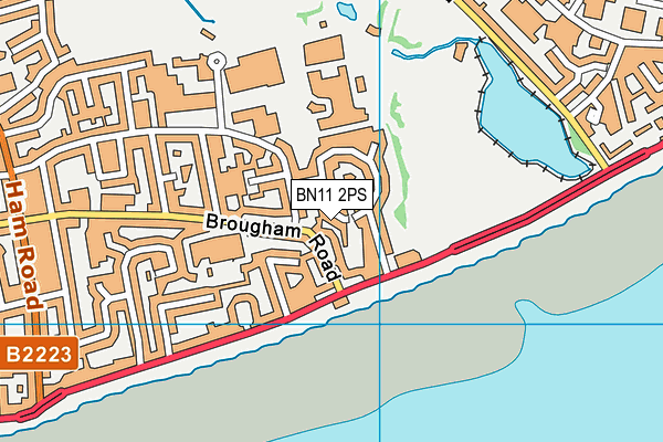 BN11 2PS map - OS VectorMap District (Ordnance Survey)
