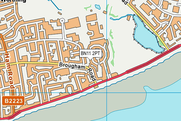 BN11 2PT map - OS VectorMap District (Ordnance Survey)