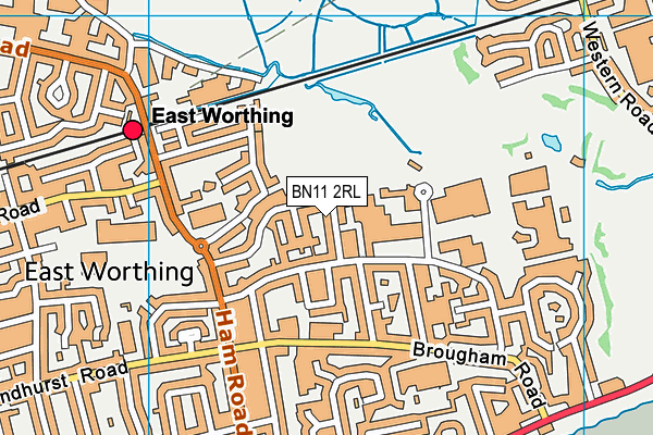 BN11 2RL map - OS VectorMap District (Ordnance Survey)