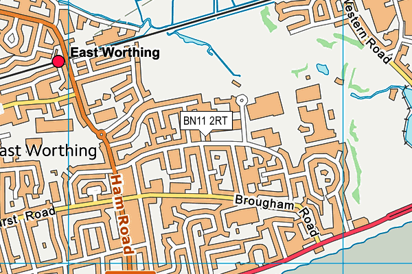 BN11 2RT map - OS VectorMap District (Ordnance Survey)