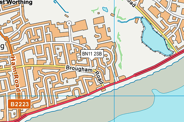 BN11 2SB map - OS VectorMap District (Ordnance Survey)