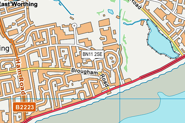 BN11 2SE map - OS VectorMap District (Ordnance Survey)
