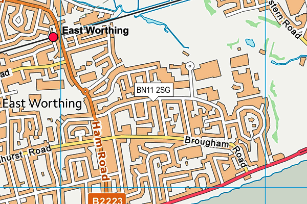BN11 2SG map - OS VectorMap District (Ordnance Survey)