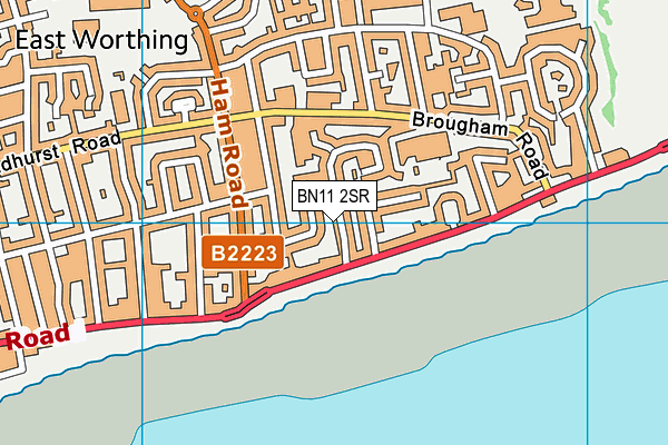 BN11 2SR map - OS VectorMap District (Ordnance Survey)
