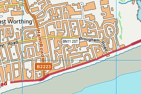BN11 2ST map - OS VectorMap District (Ordnance Survey)