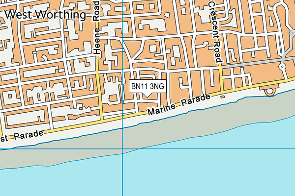 BN11 3NG map - OS VectorMap District (Ordnance Survey)