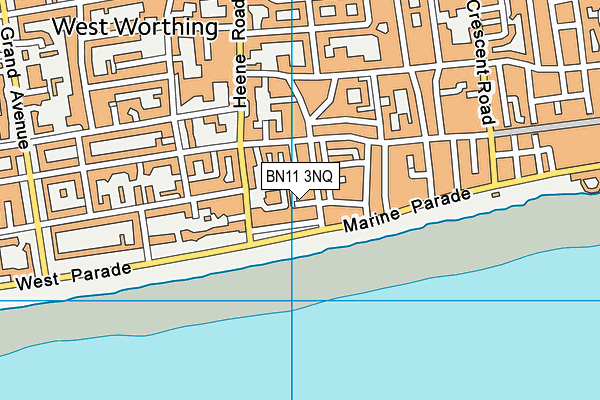 BN11 3NQ map - OS VectorMap District (Ordnance Survey)