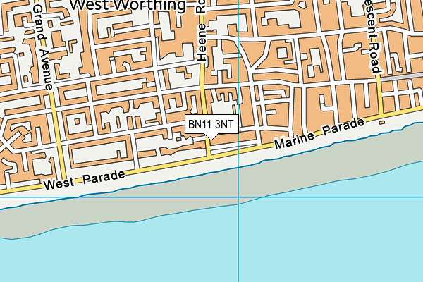 BN11 3NT map - OS VectorMap District (Ordnance Survey)