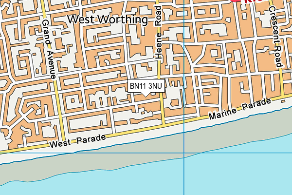 BN11 3NU map - OS VectorMap District (Ordnance Survey)
