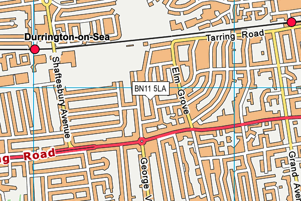 BN11 5LA map - OS VectorMap District (Ordnance Survey)