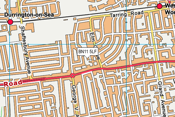 BN11 5LF map - OS VectorMap District (Ordnance Survey)