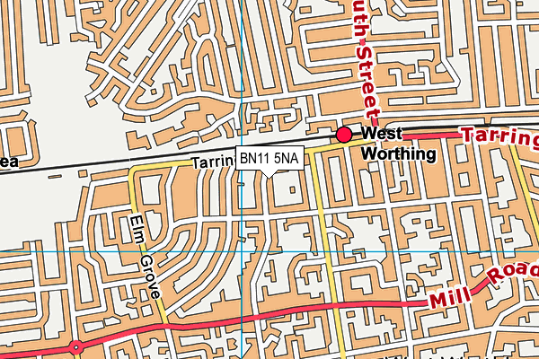 BN11 5NA map - OS VectorMap District (Ordnance Survey)