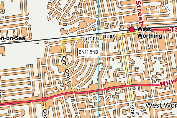 BN11 5NB map - OS VectorMap District (Ordnance Survey)