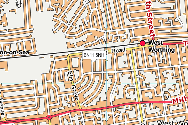 BN11 5NH map - OS VectorMap District (Ordnance Survey)