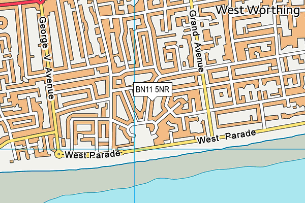BN11 5NR map - OS VectorMap District (Ordnance Survey)