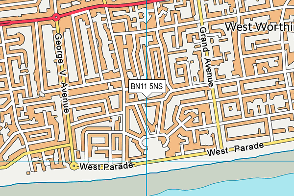 BN11 5NS map - OS VectorMap District (Ordnance Survey)