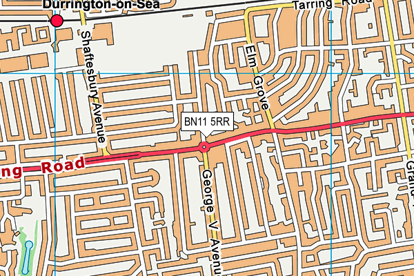 BN11 5RR map - OS VectorMap District (Ordnance Survey)