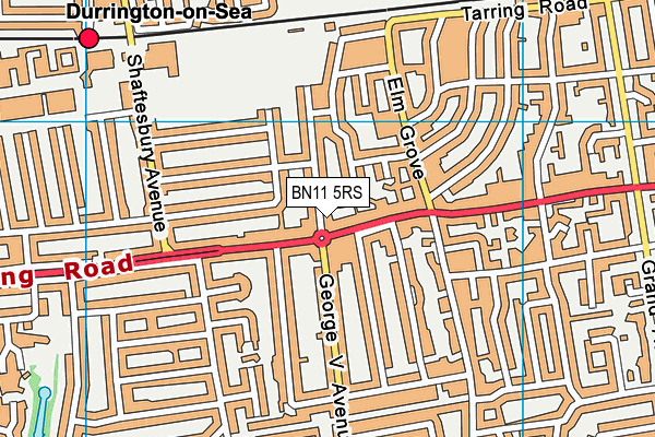 BN11 5RS map - OS VectorMap District (Ordnance Survey)